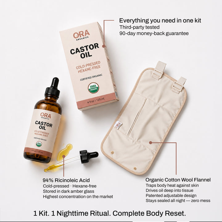 Ora Organics - Castor Oil Bundle Pack