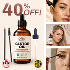 Castor Oil for Hair, Face, Skin, Brows & Lashes