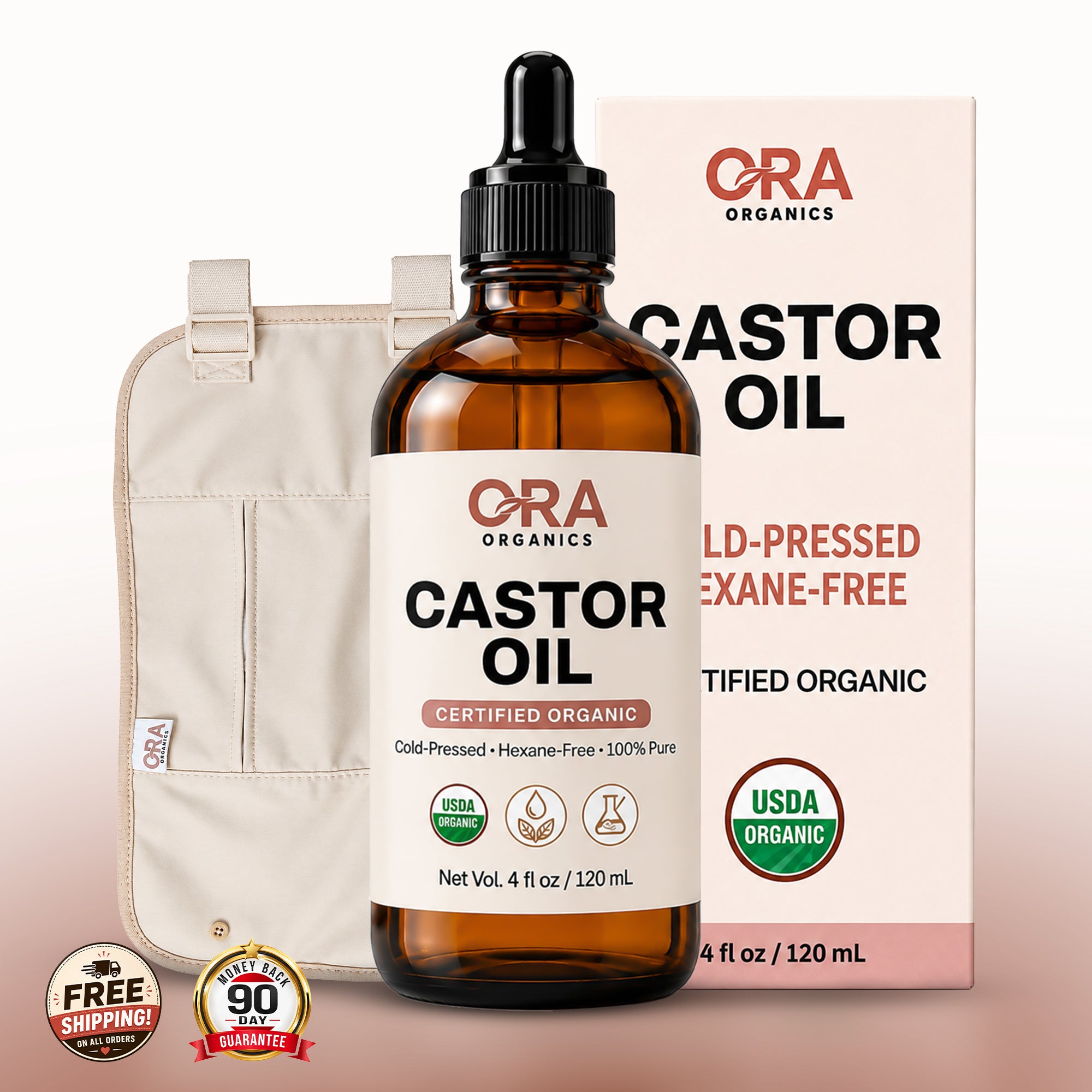 Ora Organics - Practitioner Grade Castor Oil Kit
