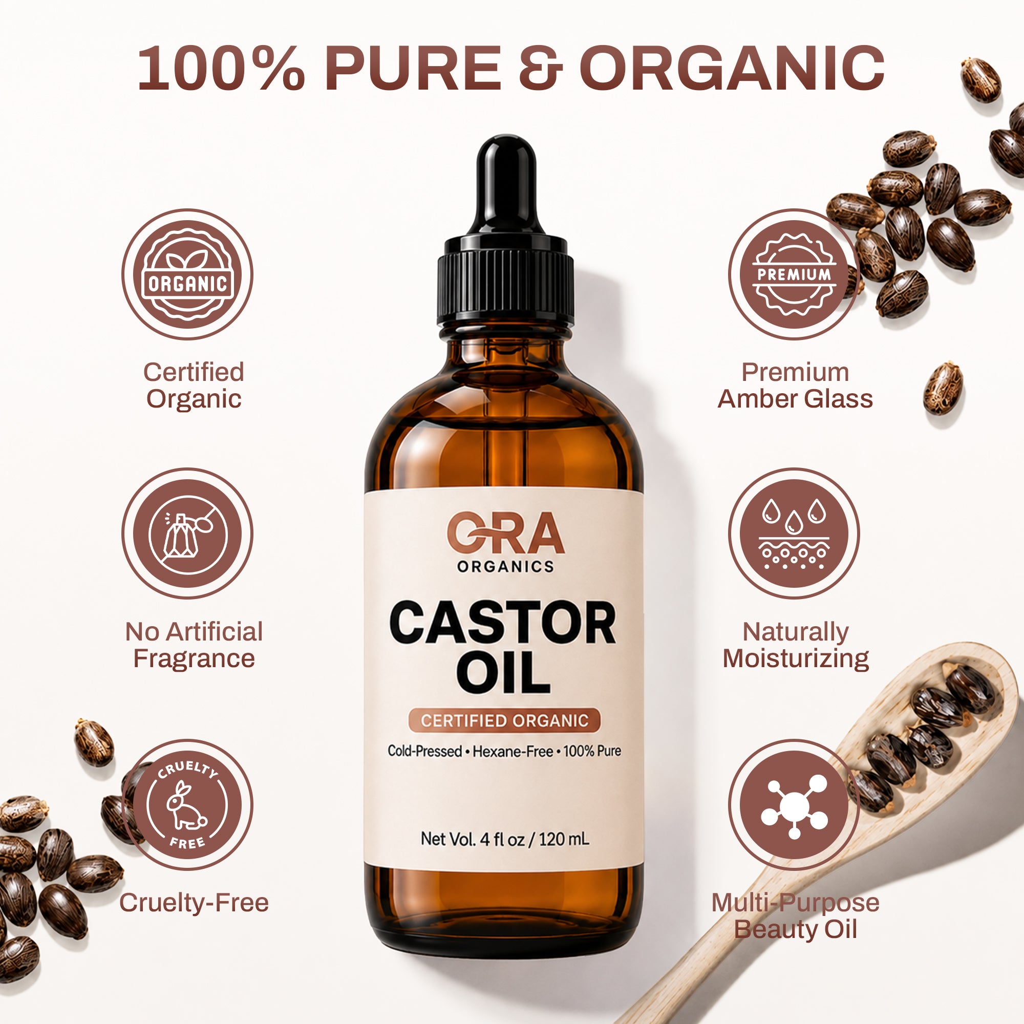 Ora Organics - Practitioner Grade Castor Oil Kit