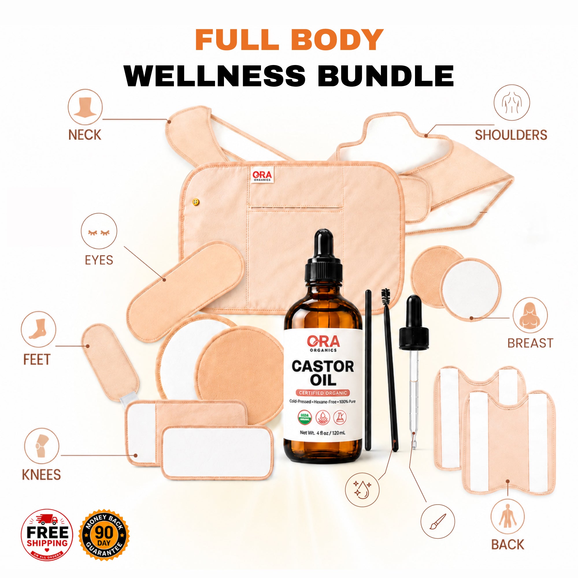 Castor Oil Full Body Wellness Pack